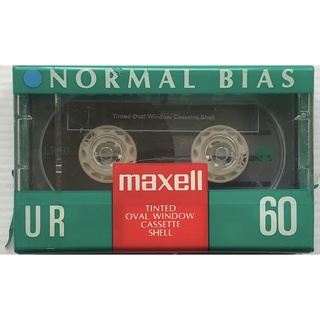 Blank Cassette Tape ซีล เทปคาสเซ็ตเปล่าวินเทจ Maxell UR 60 นาที Normal Position Type I ซีล Made in Korea เทปเปล่า