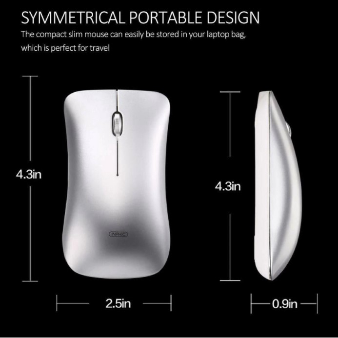 คลิกเงียบ❗️ เมาส์ไร้สาย Inphic PM9 ( Mouse Wireless ) เมาส์ เมาส์ทำงาน เม้าส์ไร้สาย เมาส์ไร้เสียง