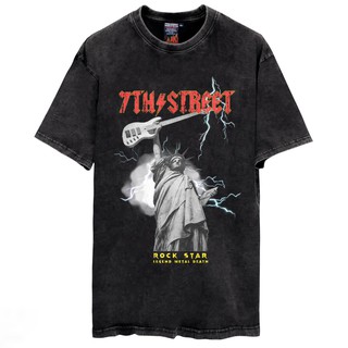 เสื้อยืดผ้าฝ้าย 7th Street เสื้อฟอกวินเทจ แบบโอเวอไซส์ (Vintage Oversize) รุ่น VLDR002