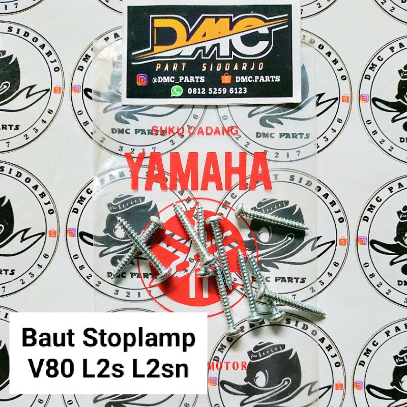 MICA BOLT STOP / STOP LAMP MICA BOLT YAMAHA V70 V75 V80 YB100 L2G L2S L2SN (2 ชิ้น BOLT เท่านั้น) V 