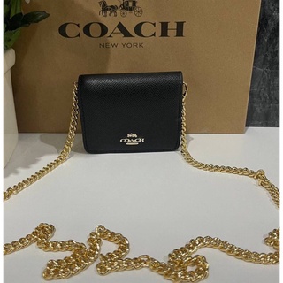 COACH MINI WALLET IN SIGNATURE CANVAS WITH DAISY PRINT