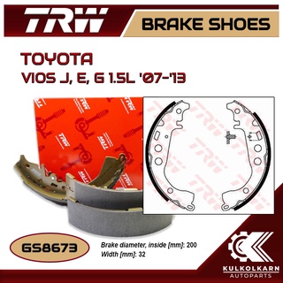 ก้ามเบรคหลัง TRW สำหรับ VIOS J, E, G 1.5L 07-13 (GS8673)