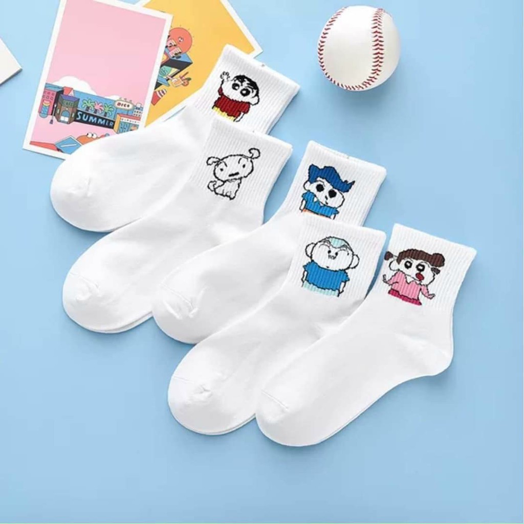 ถุงเท้าการ์ตูนคอเต่า HQ Shin น่ารัก