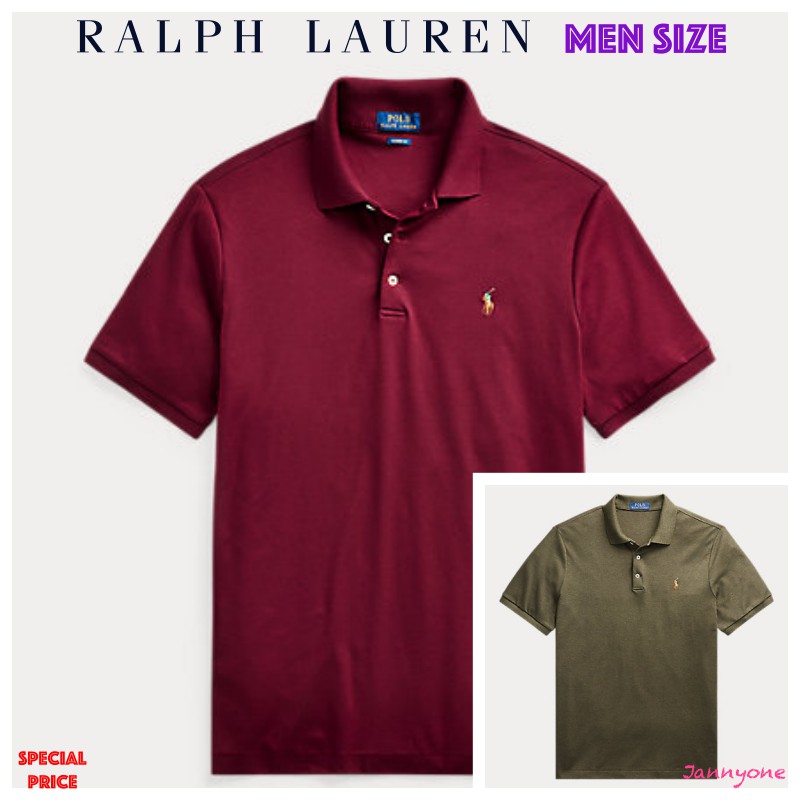 Polo Shirts 2740 บาท RALPH LAUREN CLASSIC FIT SOFT COTTON POLO ( MEN SIZE ) Men Clothes