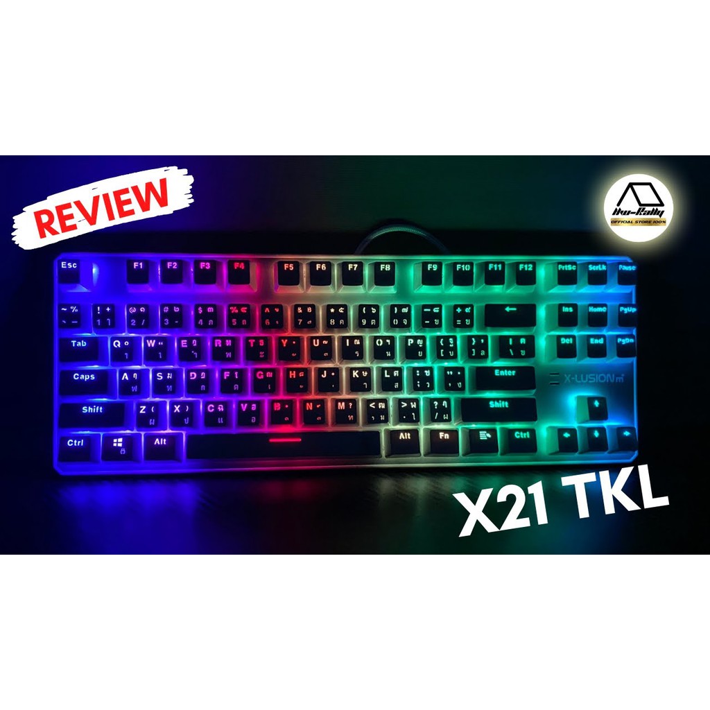 Nubwo X21 TKL Mechanical Full RGB Gaming Keyboard คีบอร์ดเมคานิคอล ประกัน 2ปี