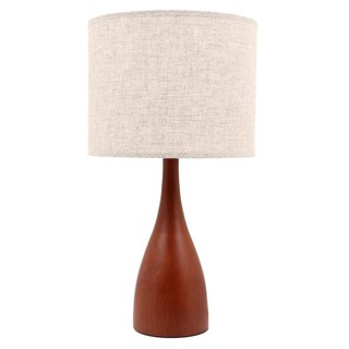 Table lamp TABLE LAMP CARINI VT0125-1 FABRIC/METAL COUNTRY CREAM/WOODEN The lamp Light bulb โคมไฟตั้งโต๊ะ ไฟตั้งโต๊ะ CAR