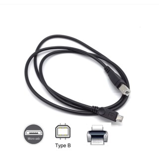 Micro USB ชายไปยัง USB 2.0 B ชายข้อมูล OTG สายโทรศัพท์เครื่องพิมพ์สแกนเนอร์สนับสนุนโทรศัพท์สมาร์ทแท็บเล็ต