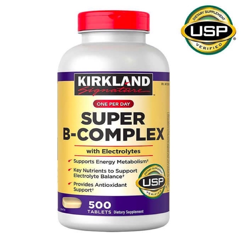 วิตามินบีรวม Kirkland Signature Super B-Complex 500เม็ด