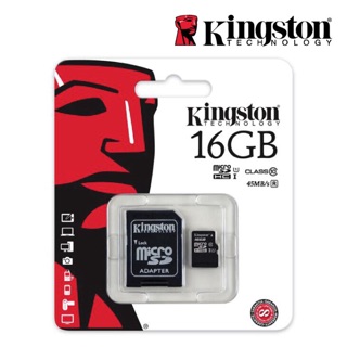 Kingston Micro Sd 16Gb (Sdc10G2 Class 10) ของแท้ 100% ประกันตลอดอายุการใช้งาน