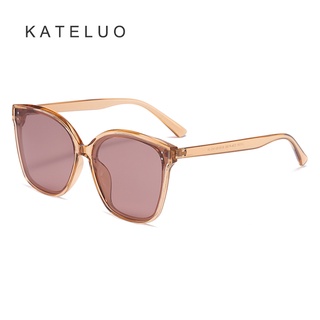 [พร้อมกล่อง] KATELUO 326 แว่นตากันแดด เลนส์โพลาไรซ์ TR90 UV400 คริสตัล หรูหรา แฟชั่นสําหรับผู้หญิง