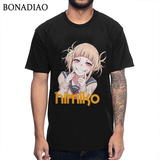 คอลูกเรือเสื้อยืดพิมพ์ลาย Boku No My Hero Academia Toga Himiko Sugoi สไตล์ฮิปฮอปสําหรับผู้ชายS-5XL