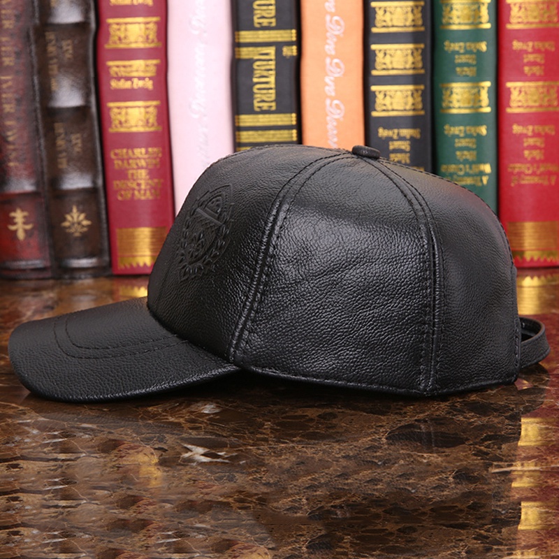 Genuine Cow Leather Rider Style Newsboy Real Leather Fashion Army Cap ...
