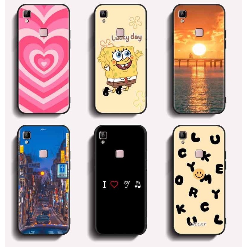 Softcase VIVO V3 V3max Anticrack Casing คุณภาพสูง TPU ป้องกันเต็มรูปแบบซิลิคอนยางสีดํากรณี V3