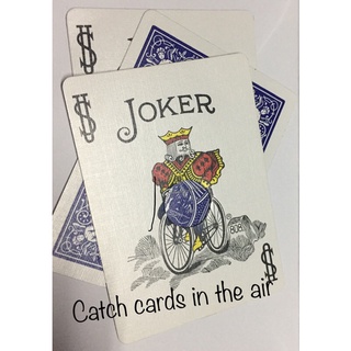 Catch cards in the air