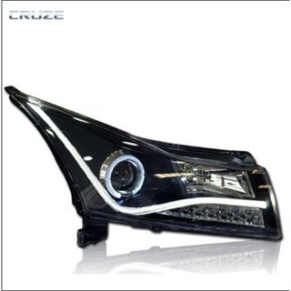 ไฟหน้า CRUZE PROJECTOR ลาย AUDI V.2 สีดำ (EAGLE EYES)