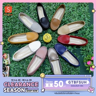 Size 36-40 รองเท้าคัทชู หนังนิ่ม แบบหน้าเรียบ Lily Shoes [ใส่โค้ด SEUWS922 ลดทันที 20%]