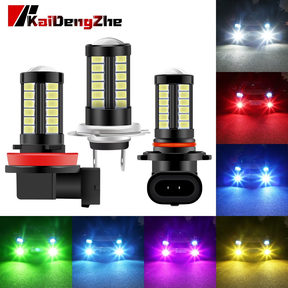 หลอดไฟตัดหมอก Canbus H4 H7 H8 H16 9005 9006 P13W 33SMD H11 LED 5730 สําหรับรถยนต์ 1 ชิ้น
