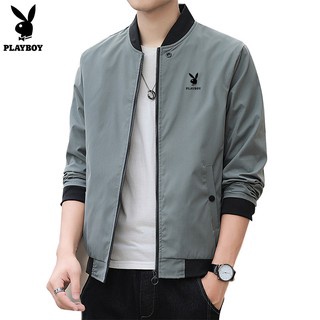 Playboy Fashion Mens Spring and Autumn Casual Jacket