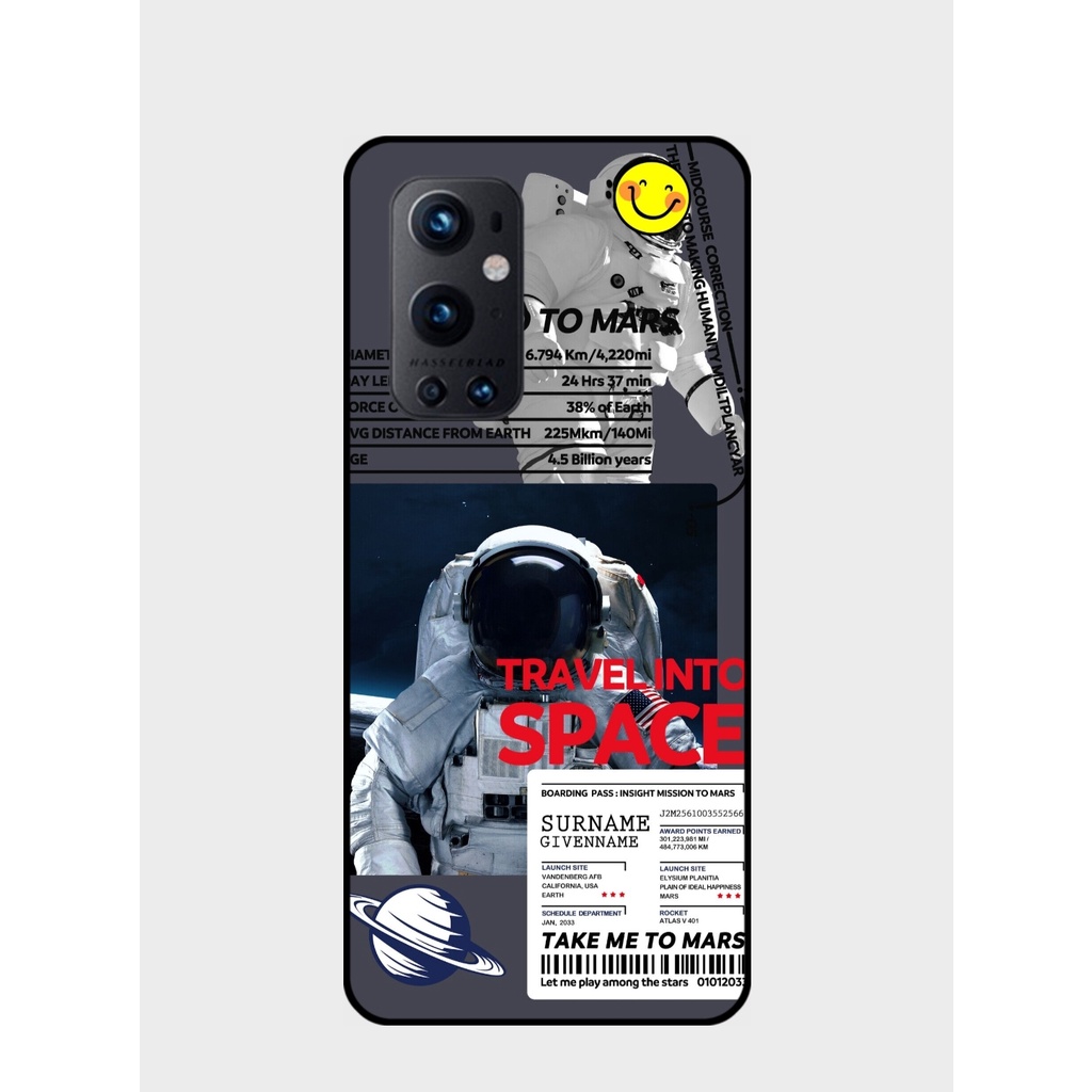 Casing oneplus 9Pro 9 8T Cute Nasa Astronaut Universe Space TPU Soft Phone Case Cover