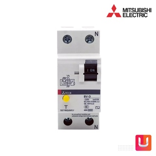 MITSUBISHI - BV - D 2P 25A - Miniature Circuit Breaker (MCB) - เมนเบรกเกอร์กันดูด 25A 2P - สั่งซื้อได้ที่ร้าน Uelectric