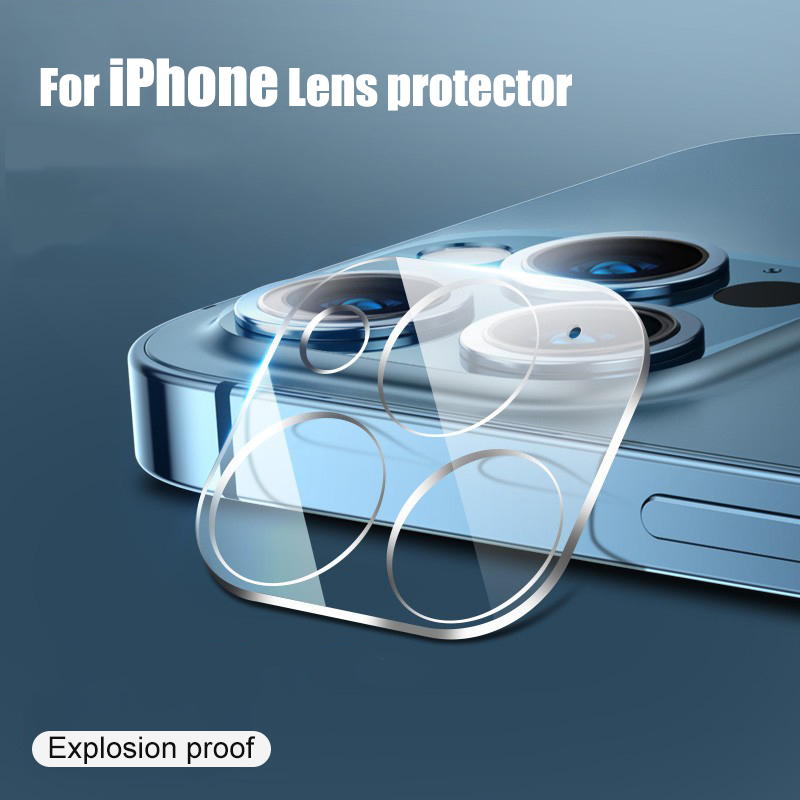 ฟิล์มเลนส์กล้อง สีใส สำหรับ iPhone iP 16 15 14 13 12 11 Pro Max Mini X XS Max XR 7 8 6 6S Plus SE 2020 2022 4G 5G 2023 2024