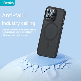 Benks Skin Feel Anti-Drop Magnetic Protection Case For iPhone 14 Pro Max Matte Translucent All-Inclusive For iPhone 14 Plus TPU Shock Absorbing Anti-Fingerprint Phone Protective Cover