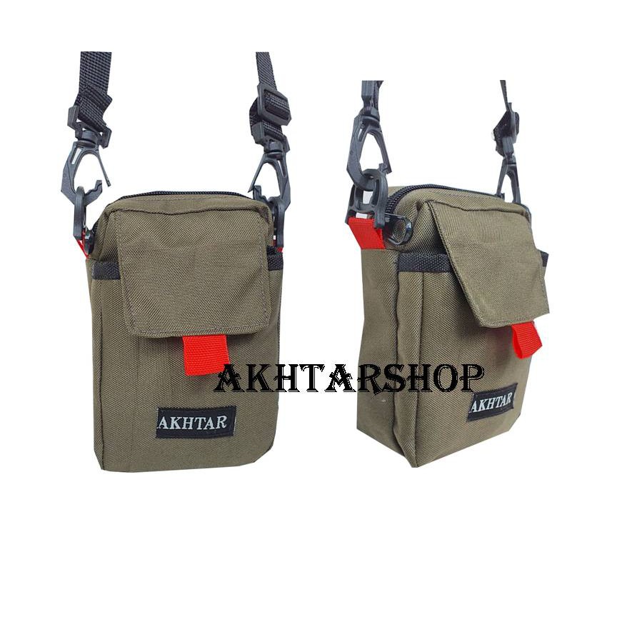 HP ล่าสุด Original Small Mens Sling Bag Akhtarshop กระเป๋าใบเล็กกระเป๋าโทรศัพท์มือถือแขวนกระเป๋าสตางค์การ์ดเงิน