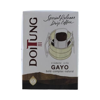 ดอยตุงกาแฟคั่วบดดริปกาโย 10กรัม แพค 6ซอง Doi Tung Roasted &amp; Ground Coffee Drip Cayo 10g. Pack 6 Sachets