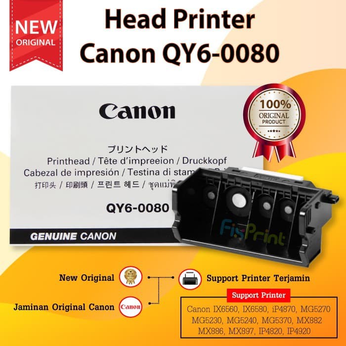 head printer canon ix6560