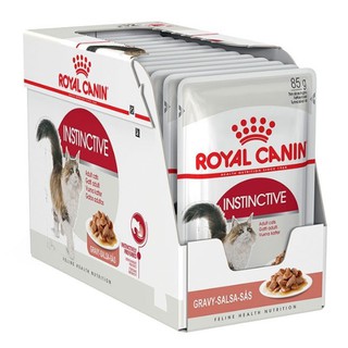 ปกติ 396 บาท Royal Canin Instinctive Pouch Gravy (12 Pouches) โรยัลคานิน สำหรับแมวโตอายุ1ปีขึ้นไป (เกรวี่) 12ซอง