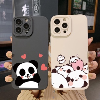 เคสโทรศัพท์มือถือ ขอบสี่เหลี่ยม ลายแพนด้าน่ารัก สําหรับ Infinix Hot 12i 10S 11 10 Play 11S 10i Smart 6 HD X6511 X657B X6512 Note 12 G96