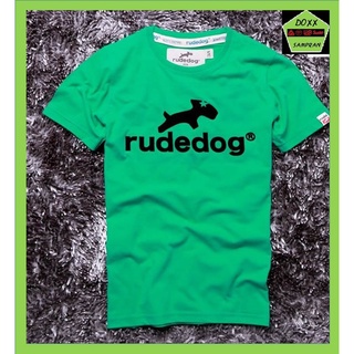 rudedog เสื้อคอกลม ชาย หญิง รุ่น logo15 สีเขียว