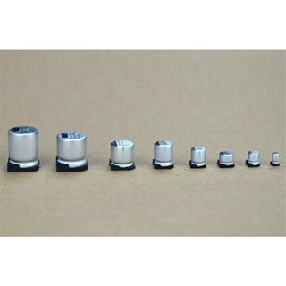 Electrolytic Capacitor 50V 25V 16V 10V 6.3v 220uf SMD ตัวเก็บประจุอลูมิเนียมอิเล็กโทรไลต์