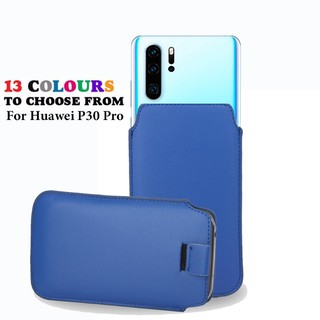 ซองซองหนังสำหรับ Huawei P30 Pro