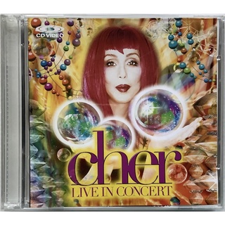 VCD วีซีดีเพลง Cher อัลบั้ม Live In Concert แสดงสด 2 แผ่นคู่ ลิขสิทธิ์