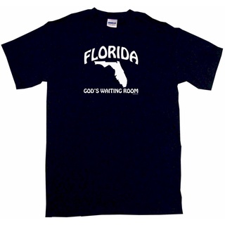 [COD]เสื้อยืดคอกลม แขนห้าส่วน พิมพ์ลาย Florida Gods Waiting Room แฟชั่นฤดูร้อน สําหรับผู้ชายS-5XL