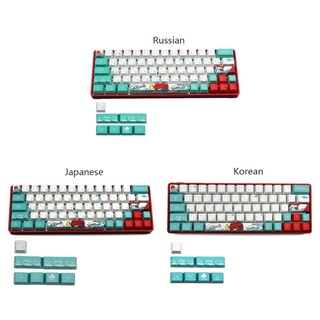 R* 71 ปุ่มกดคีย์บอร์ด OEM PBT สีเขียว สําหรับคีย์บอร์ด Mechanical