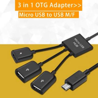 ราคา3 In 1 สาย USB Micro OTG ข้อมูล Micro USB ชายหญิงเกมเมาส์แป้นพิมพ์เมาส์สายสำหรับ Samsung Huawei