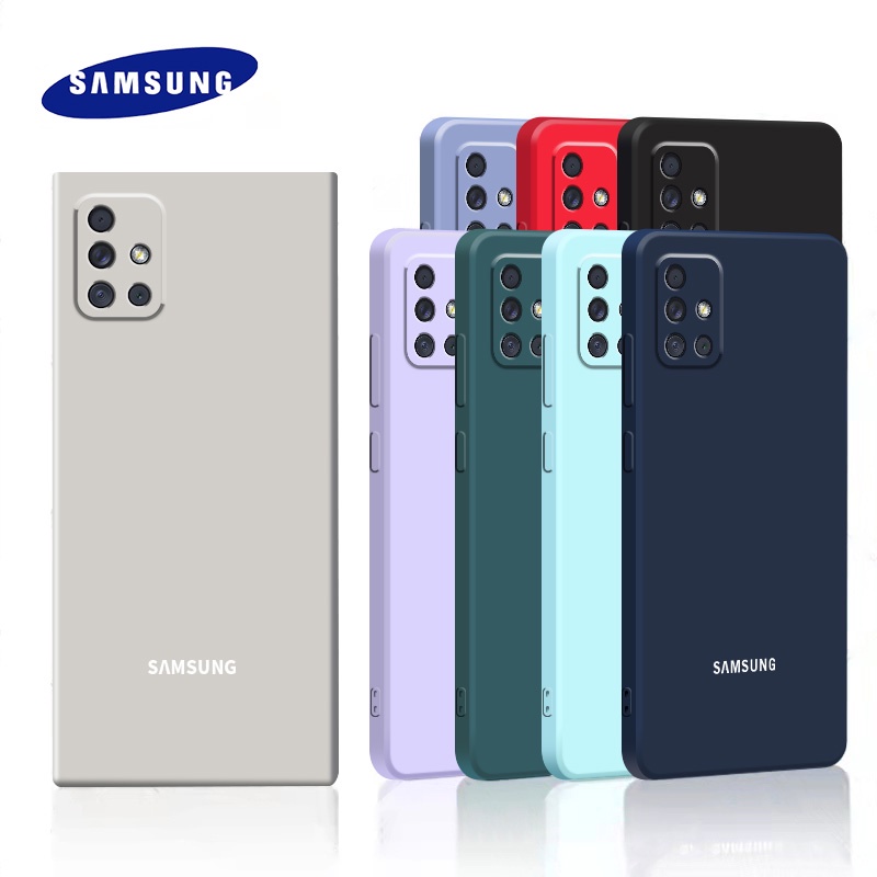 กรณีซิลิโคนเหลวสําหรับ Samsung Galaxy A50 A50S A30S A70