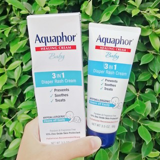 ครีมทาผื่นผ้าอ้อม Aquaphor® Healing Cream Baby, 3 in 1 Diaper Rash Cream 99g ช่วยป้องกัน บรรเทา และรักษาผื่นผ้าอ้อม