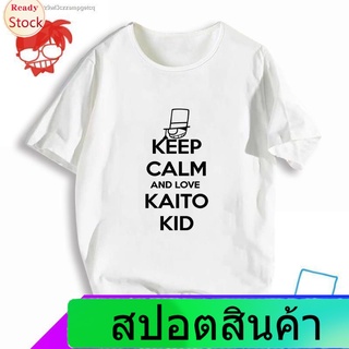 Illicit นักสืบโคนันเสื้อยืดยอดนิยม ราคาต่ำสุดConan T-shirt Name Detective Kudo Shinichi Kaito Kidd Summer Student Clothe