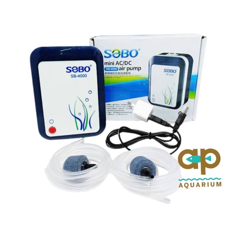 SOBO SB 4000 ปั๊มลมพร้อมแบตสำรองไฟ รุ่น USB รูปที่ 2