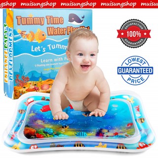 MUISUNGSHOP ฺBABY Slapped pad Water Mat ของเล่นสำหรับเด็กเล็ก ของเล่นทารกแรกเกิด Inflatable Tummy Time เบาะน้ำสำหรับเล่น