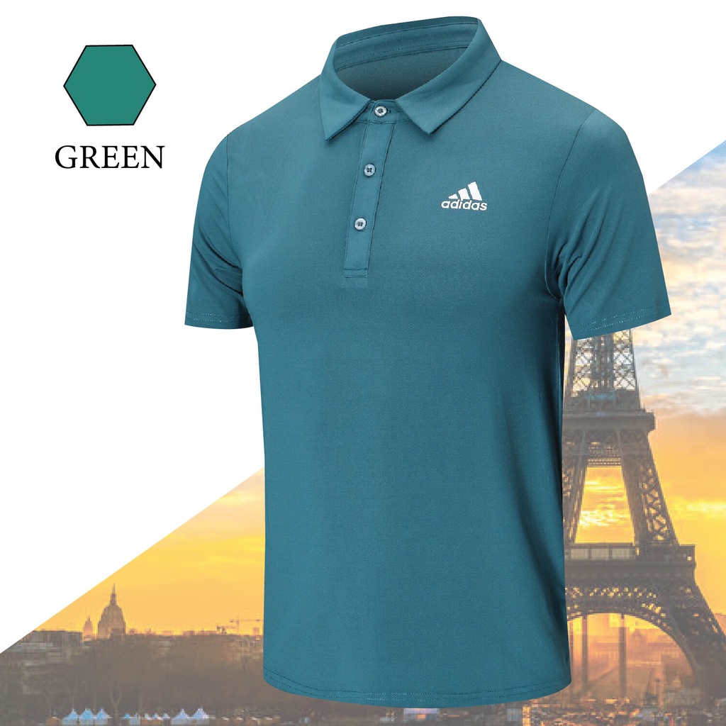 เสื้อกีฬาแขนสั้นคอปก รุ่น ADS 2517