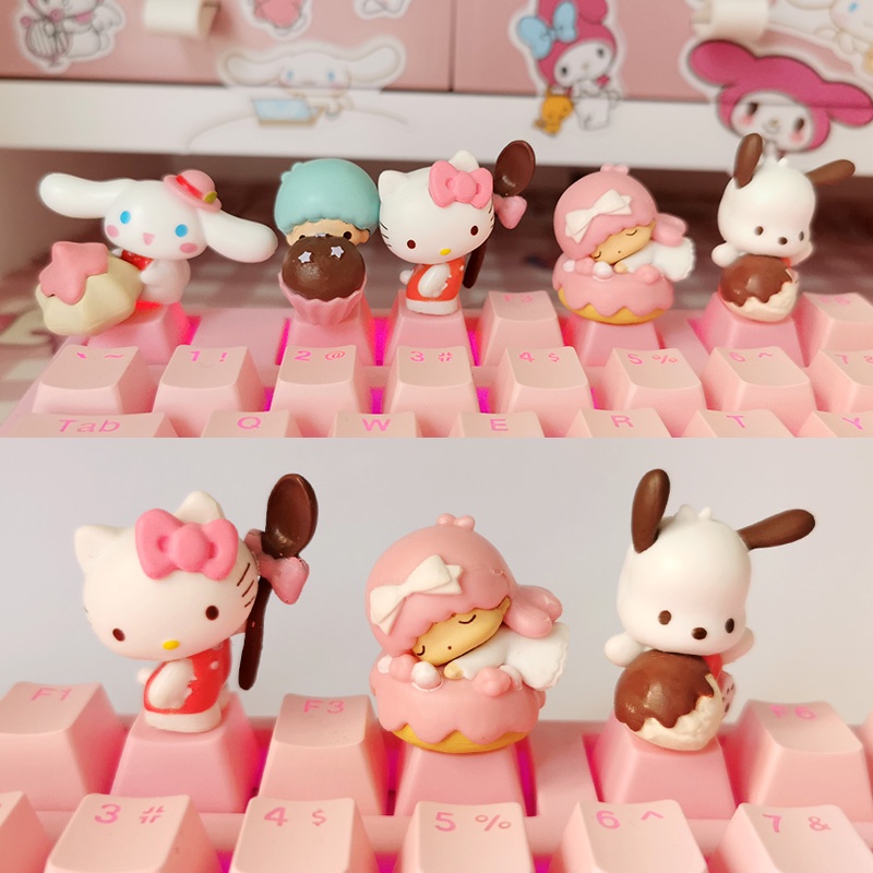 ปุ่มกดคีย์บอร์ด ลายการ์ตูน Cinnamoroll kittycat ESC แฮนด์เมด