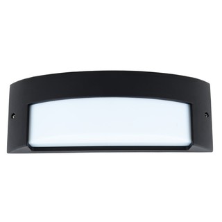 ไฟผนังนอก LED CARINI LCW2860 15 วัตต์ WARMWHITE อะลูมิเนียม/พลาสติก MODERN สีดำ ไฟตกแต่งสวน ไฟภายนอก