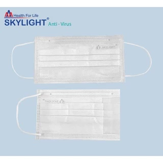 Skylight (ขาว) หน้ากากอนามัย 4 ชั้น เกรดโรงพยาบาล ป้องกันฝุ่น PM 2.5 หน้ากากอนามัยทางการแพทย์