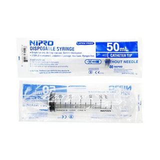 Syringe Nipro 50ml (สำหรับฉีด) 1 กล่องมี 30 อัน