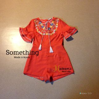 จั้มสูทขาสั้น ป้าย something​(S)​used