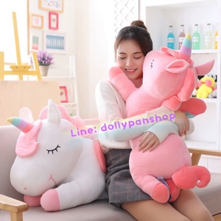 unicorn doll ตุ๊กตาม้ายูนิคอร์น🦄 ตัวนิ่ม รุ่นนี้ขายดีสุดๆขนาดใหญ่ 80ซม